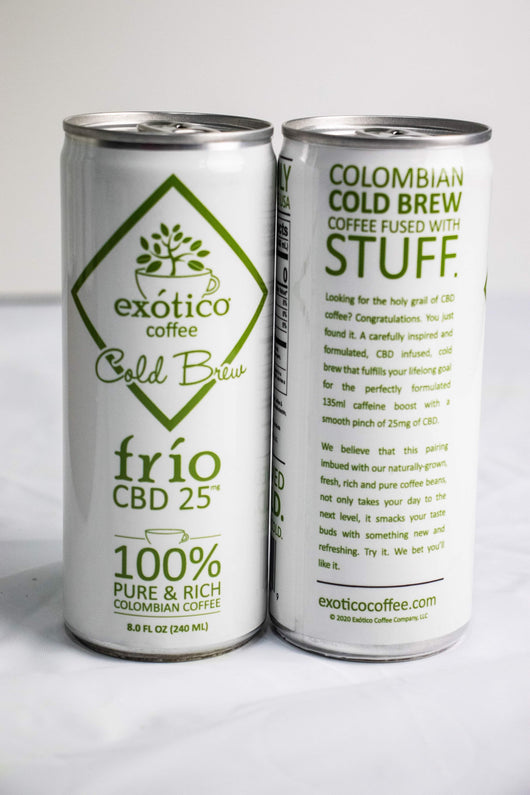 Exótico Cold Brew: Frio CBD Coffee (12-Pack)